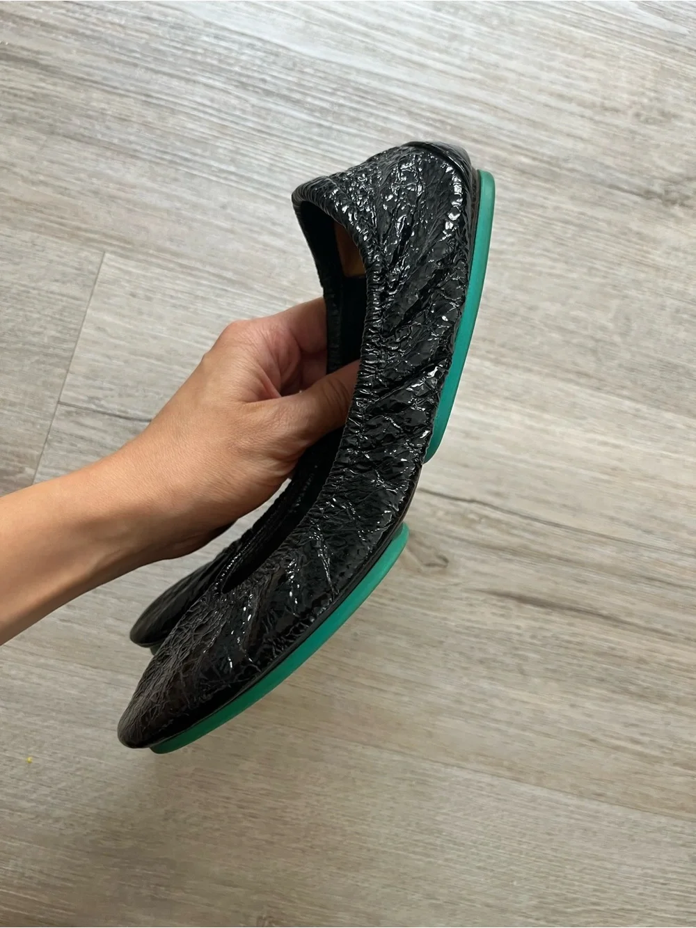 Tieks Obsidian Black Size 7